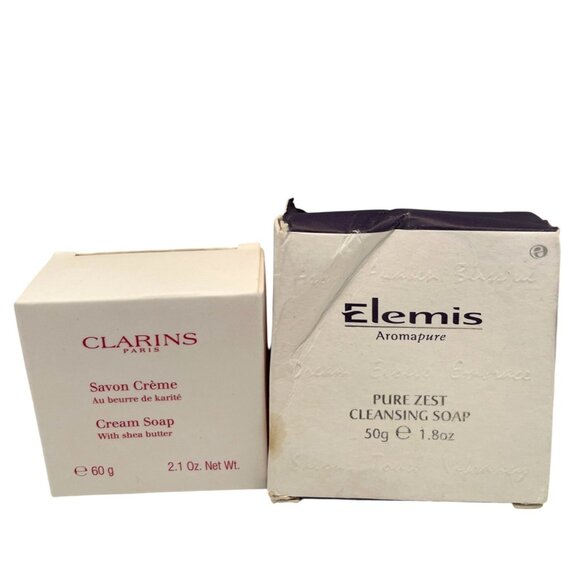 Luxury Soap Clarins Elemis Handmade Facial Bath Body Spa Travel Mini Set of 6 - Picture 5 of 11